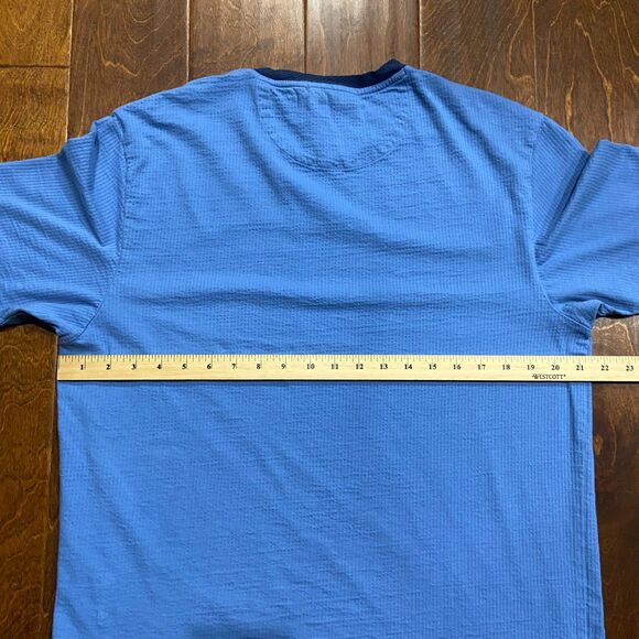 Scotch & Soda Amsterdam Classic Fit Baby Blue Casual Tee Men's Size Large - Picture 7 of 8